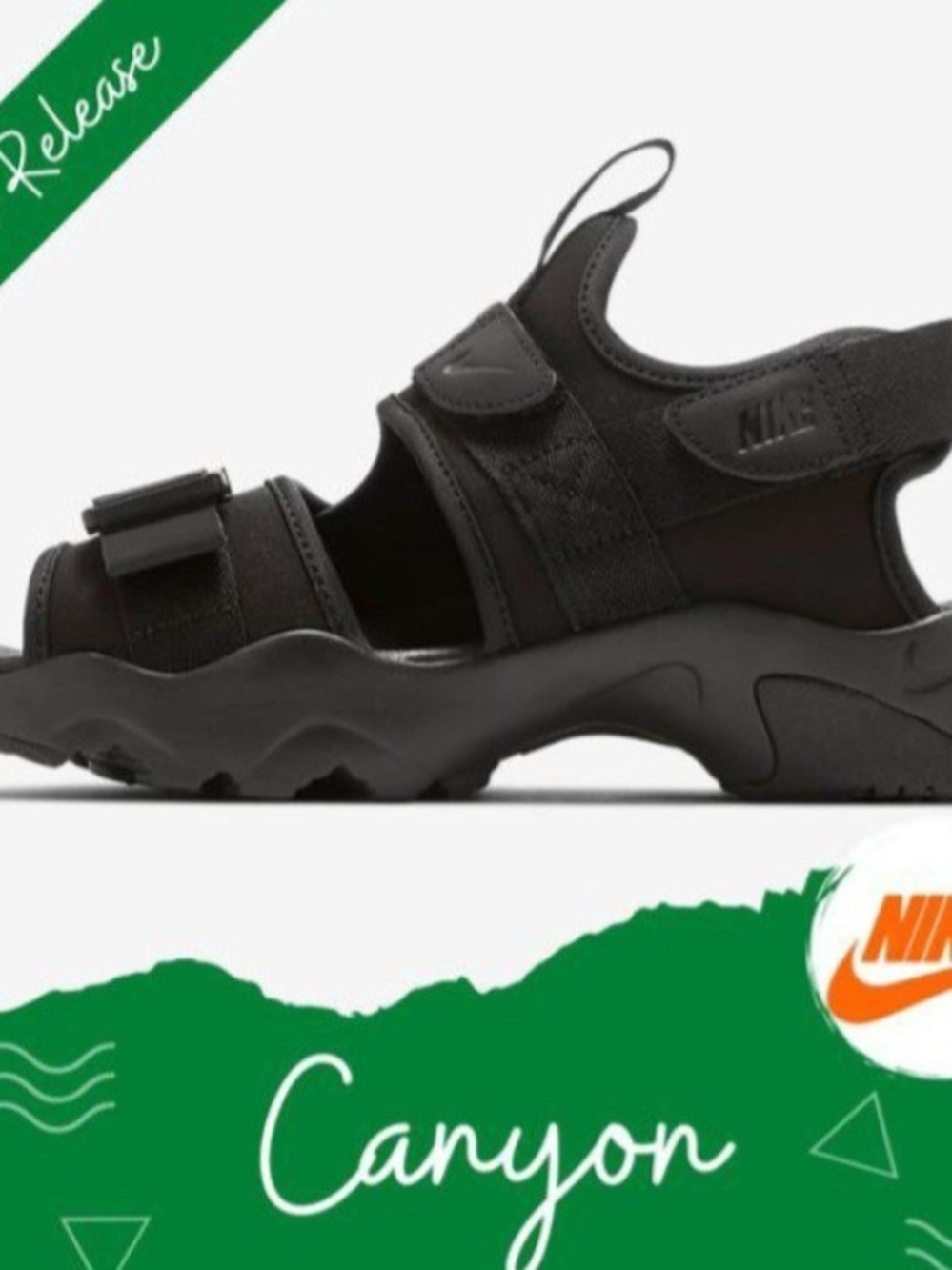 Nike Men Black Canyon Sandal Size 7